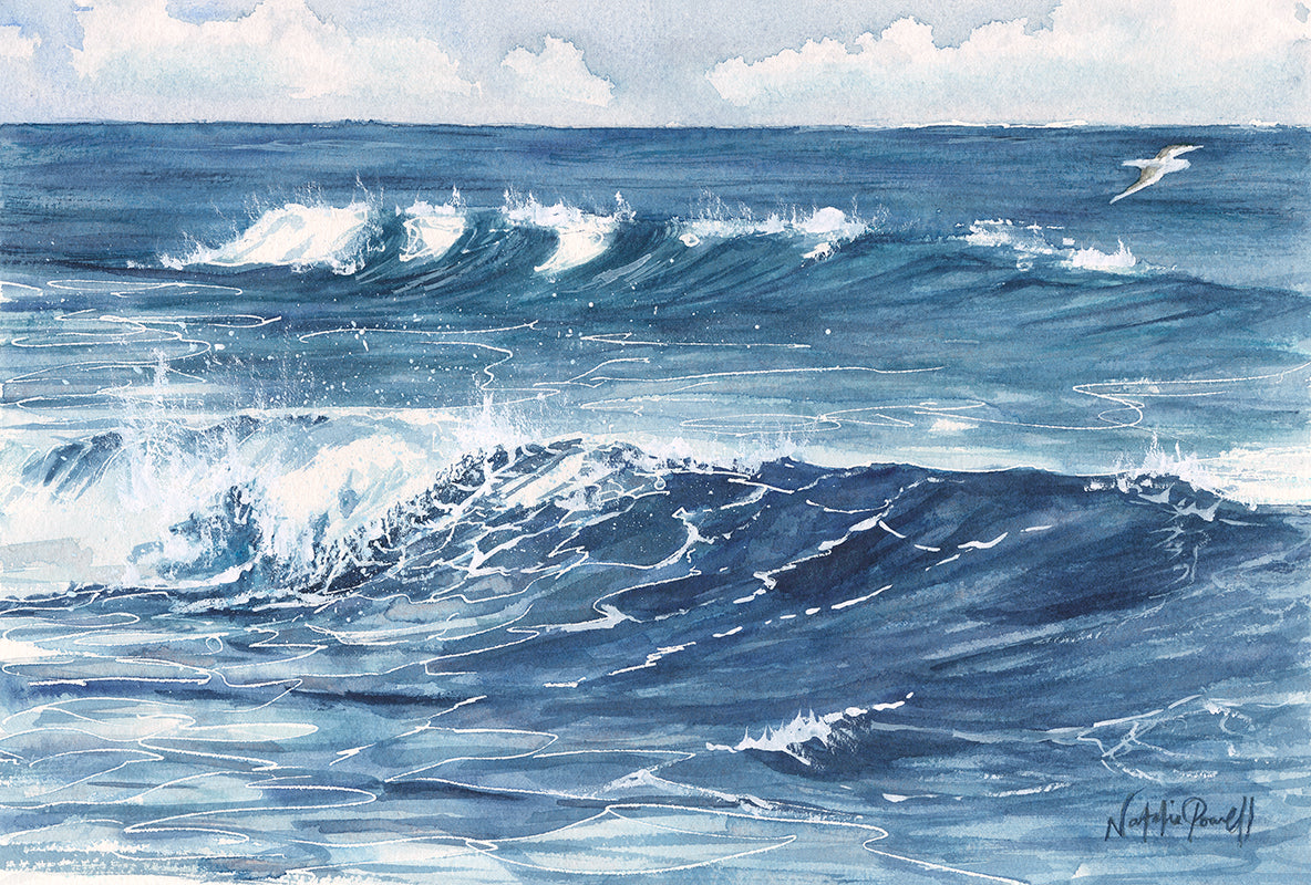 'Winter Blues' print