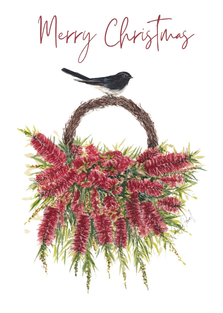 'Bottlebrush Christmas' greeting card