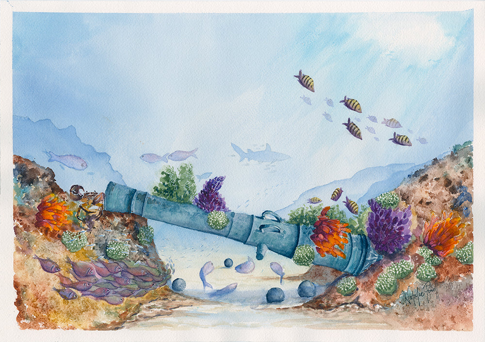 'The Guardian of the Deep' Greeting card