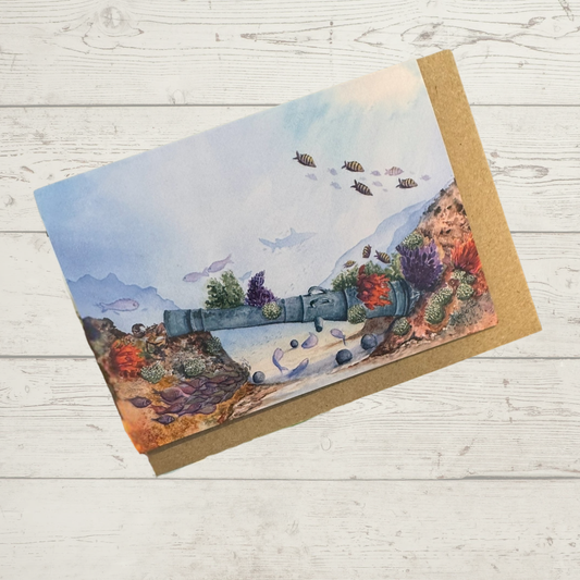 'The Guardian of the Deep' Greeting card