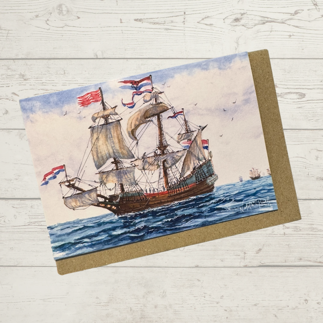 'Batavia, Flight of Deceit' Greeting Card