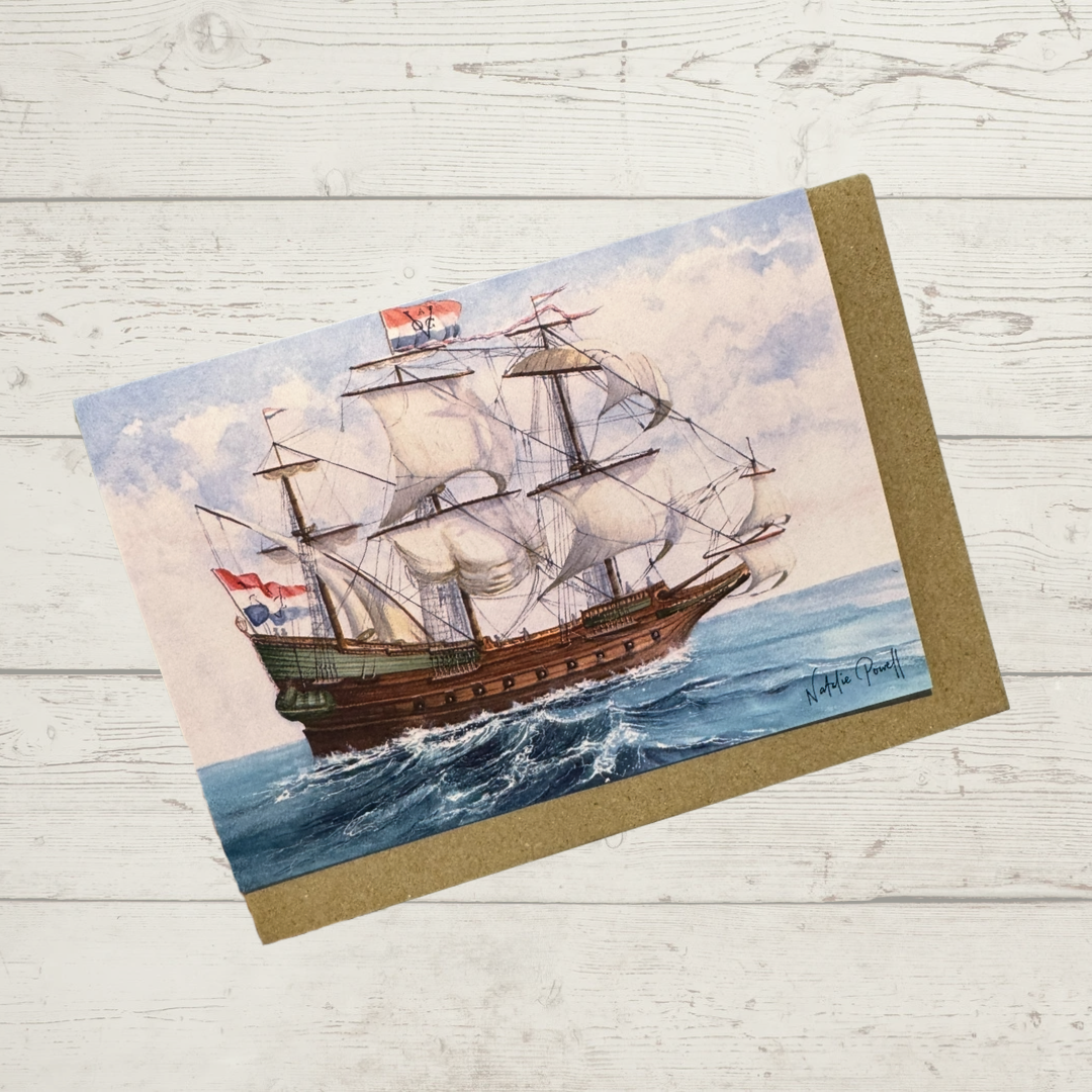 'Batavia's Voyage of Destiny' Greeting Card