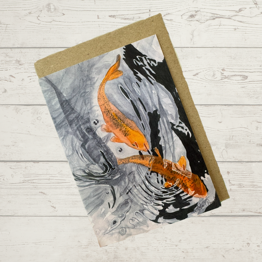 'Expectant Ripple' greeting card