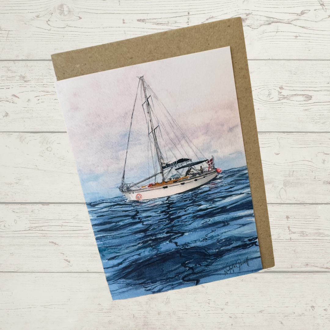 'Pause in the Journey' greeting card