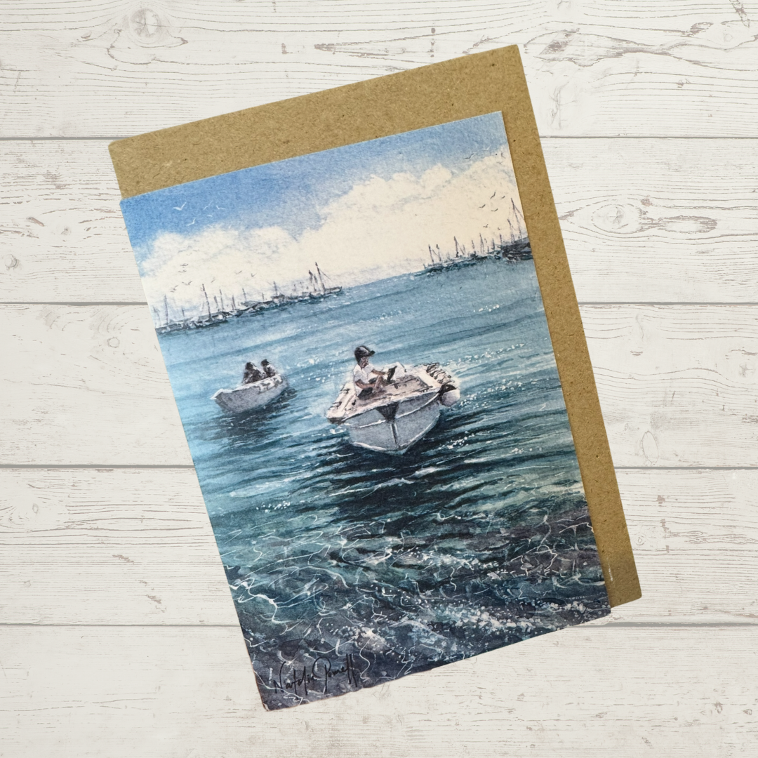 'Amalfi Muse' greeting card