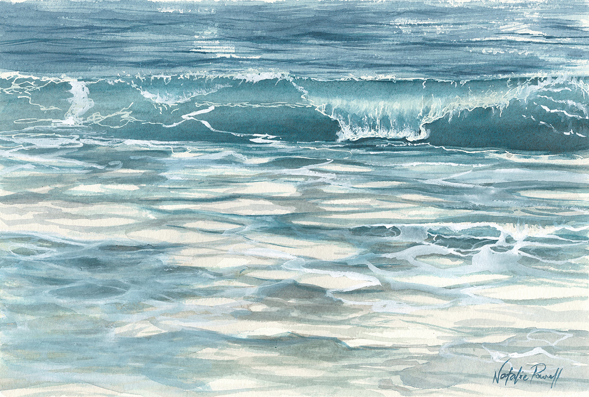 'Winter Waves' print
